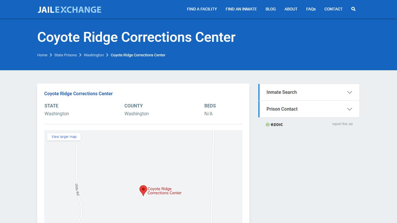 Coyote Ridge Corrections Center Prisoner Search | Visitation, Mail, FAQ ...